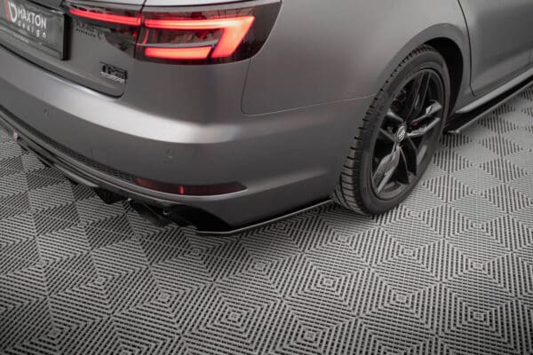 MAXTON DESIGN - Bočné spojlere zadného nárazníka Audi A4 S-line B9 ,Čierny lesk – Obrázok 5