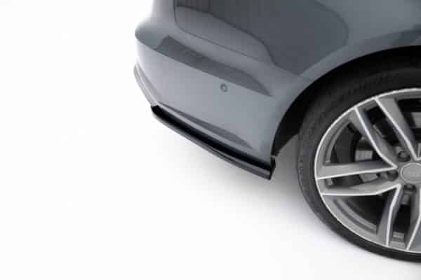 MAXTON DESIGN - Bočné spojlere zadného nárazníka V.3 Audi S6 / A6 S-Line / A6 C7 FL, Čierny lesk – Obrázok 5