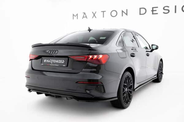 MAXTON DESIGN - Spojler pod zadný nárazník Audi A3 Sedan 8Y, Čierny lesk – Obrázok 5