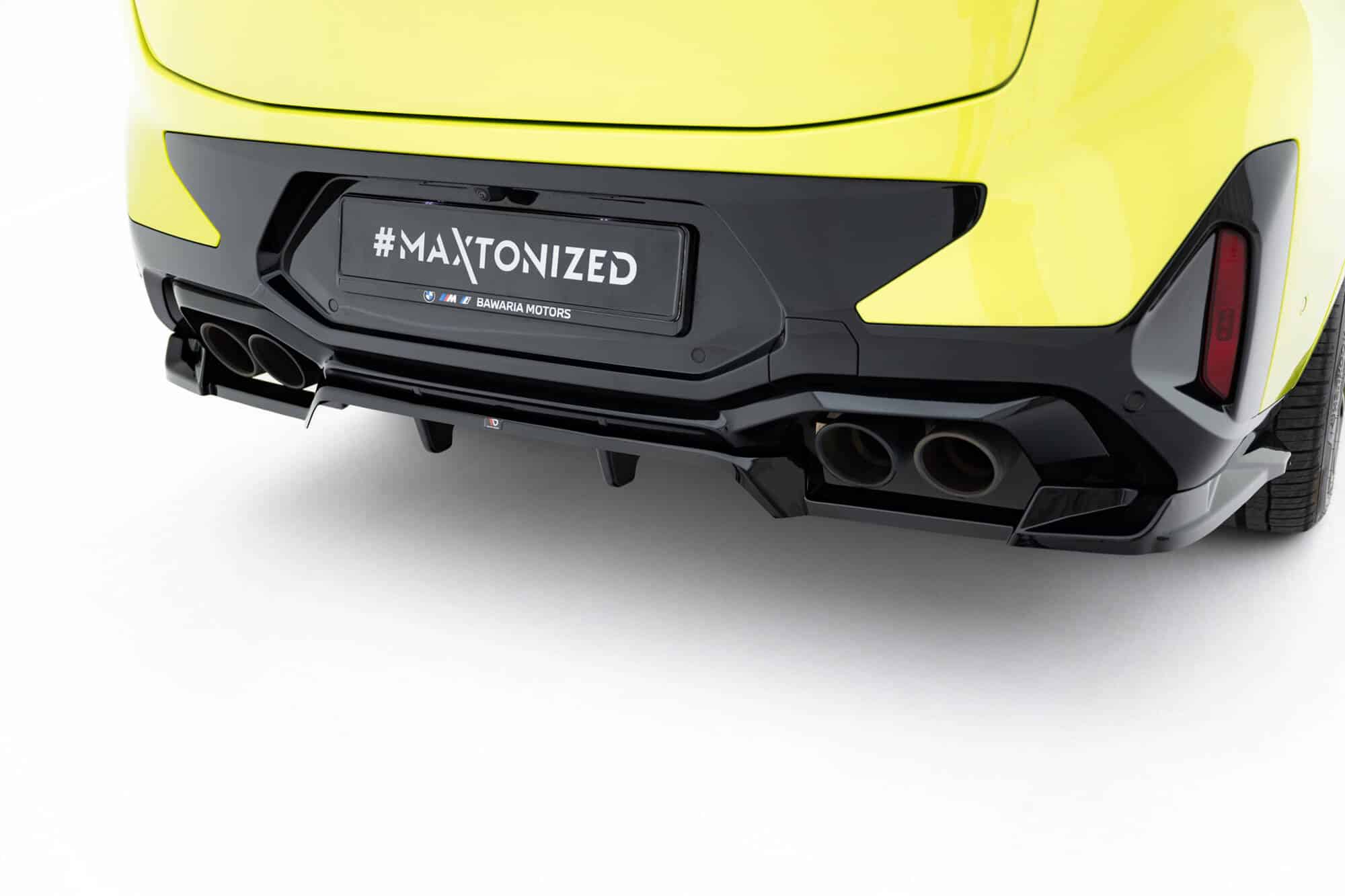 MAXTON DESIGN - Spojler pod zadný nárazník vhodné pre BMW X4M F98 Facelift, Čierny lesk – Obrázok 2