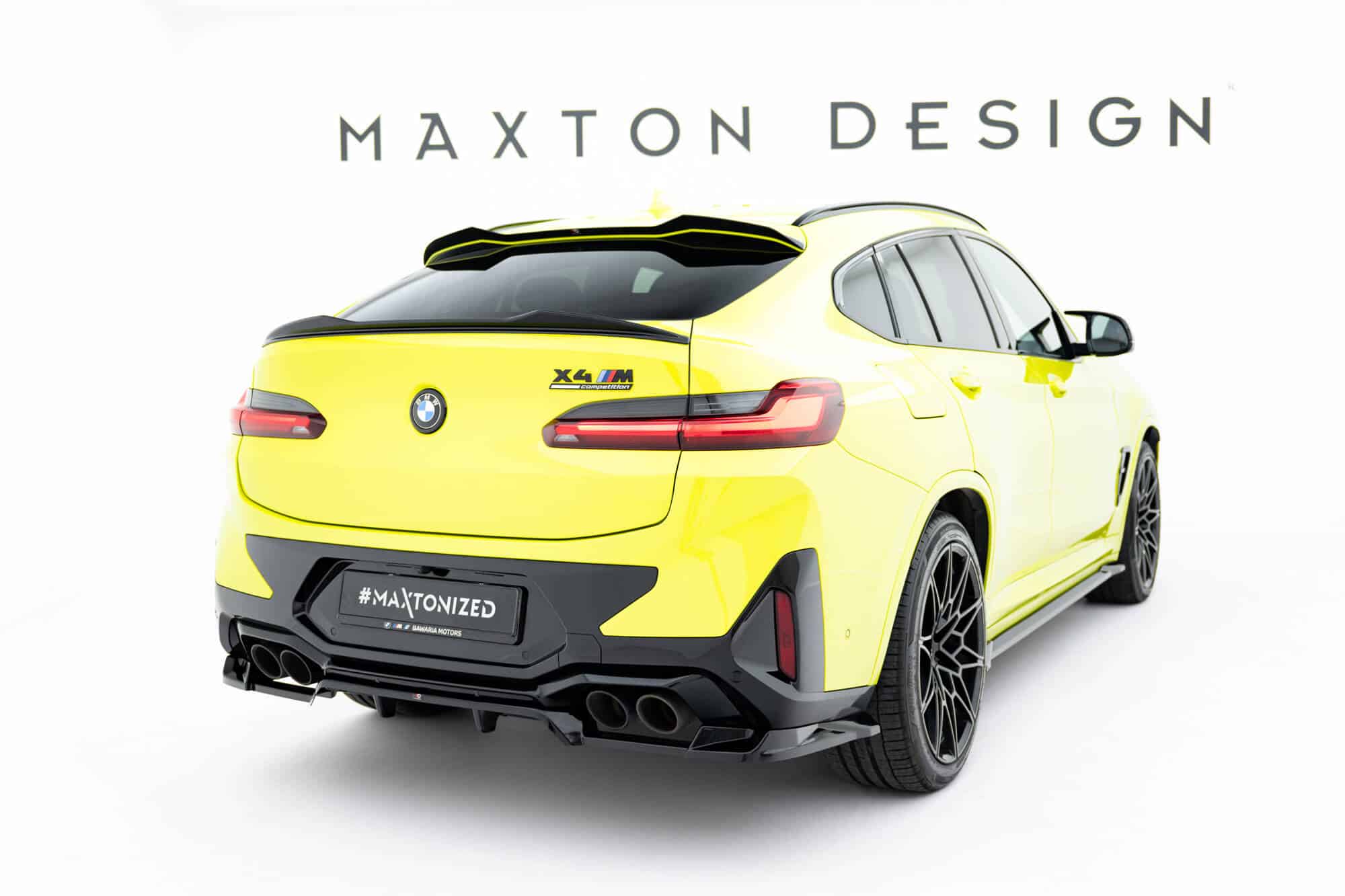 MAXTON DESIGN - Spojler pod zadný nárazník vhodné pre BMW X4M F98 Facelift, Čierny lesk – Obrázok 5