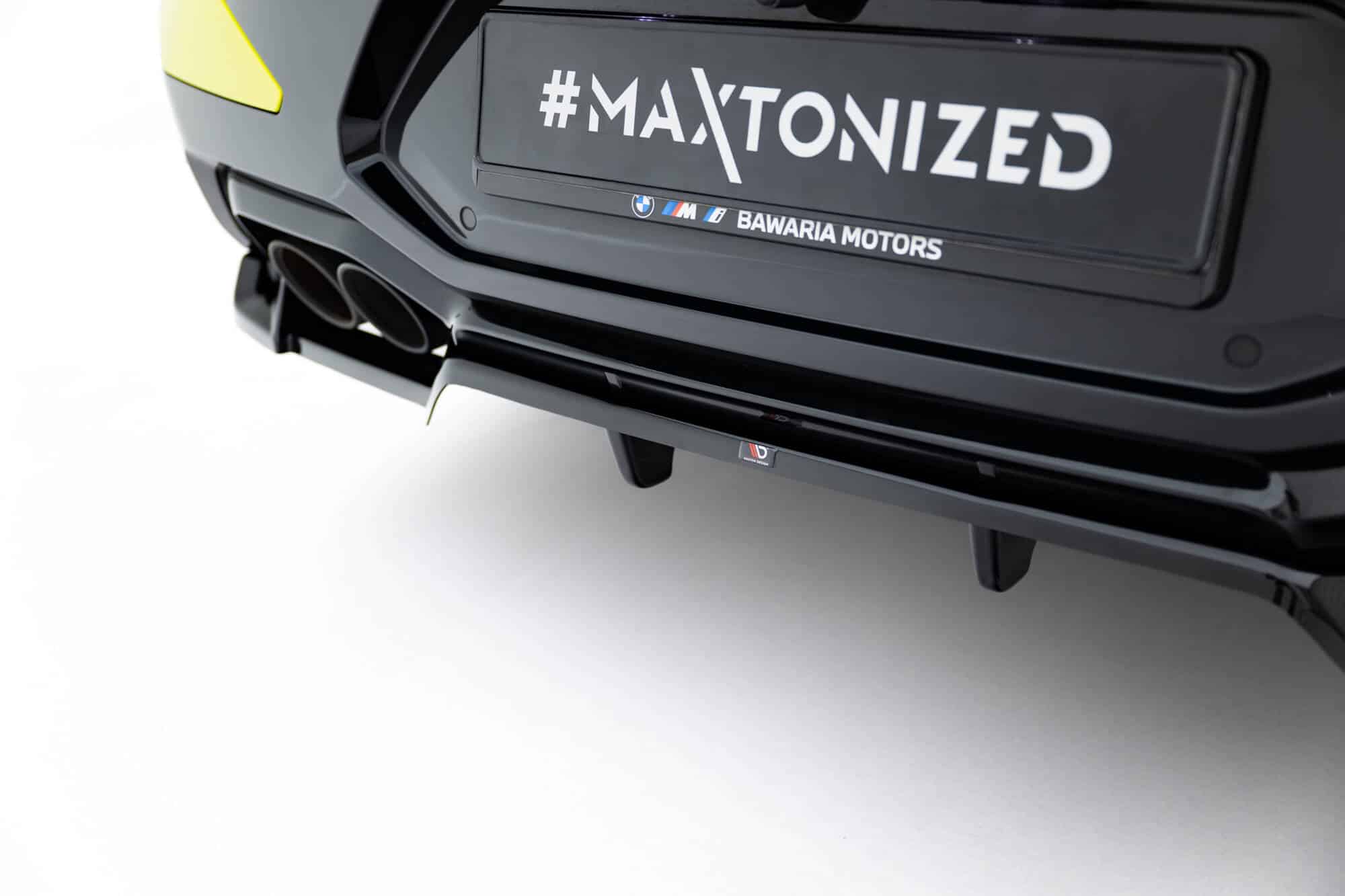 MAXTON DESIGN - Spojler pod zadný nárazník vhodné pre BMW X4M F98 Facelift, Čierny lesk – Obrázok 8