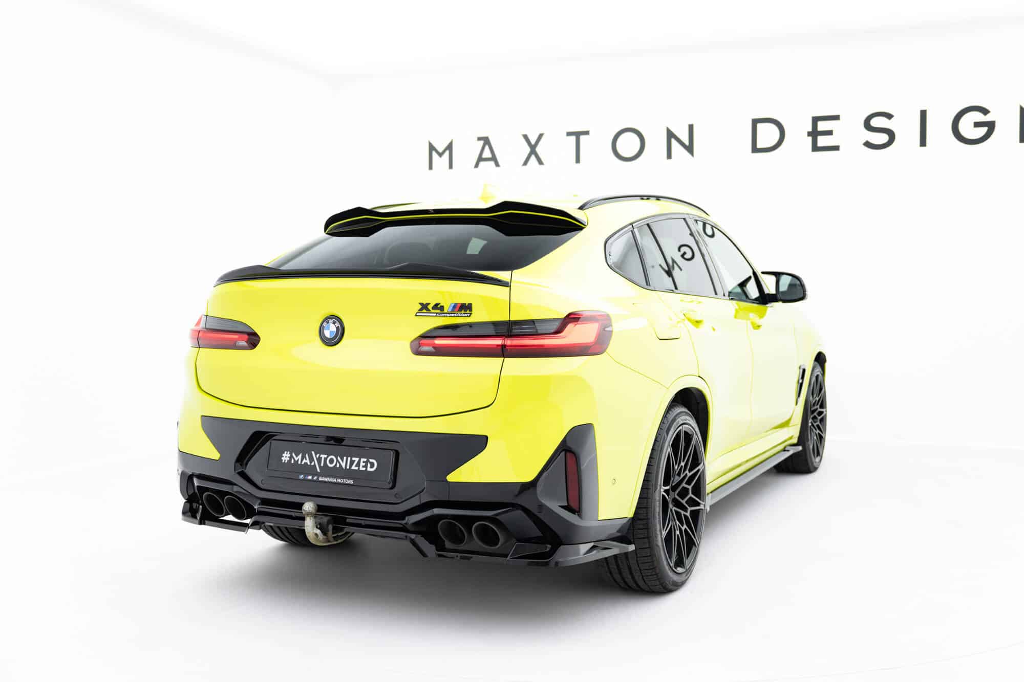 MAXTON DESIGN - Spojler pod zadný nárazník vhodné pre BMW X4M F98 Facelift, Čierny lesk – Obrázok 7