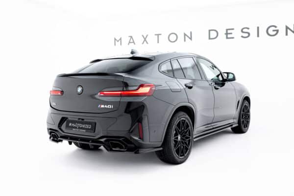 MAXTON DESIGN - Spojler pod zadný nárazník V.2 vhodné pre BMW X4 M-Pack G02 Facelift, Čierny lesk – Obrázok 2
