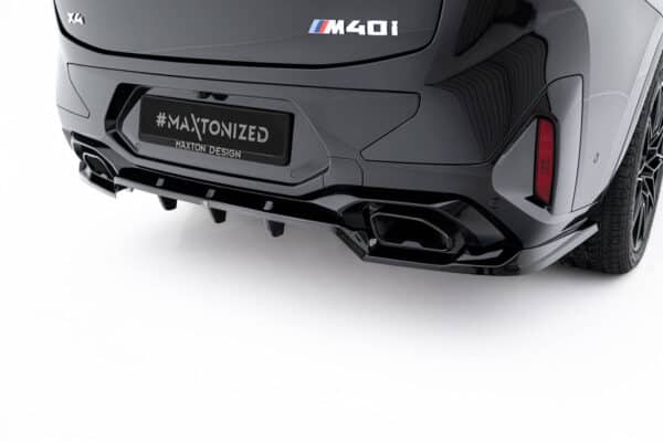 MAXTON DESIGN - Spojler pod zadný nárazník V.2 vhodné pre BMW X4 M-Pack G02 Facelift, Čierny lesk – Obrázok 7
