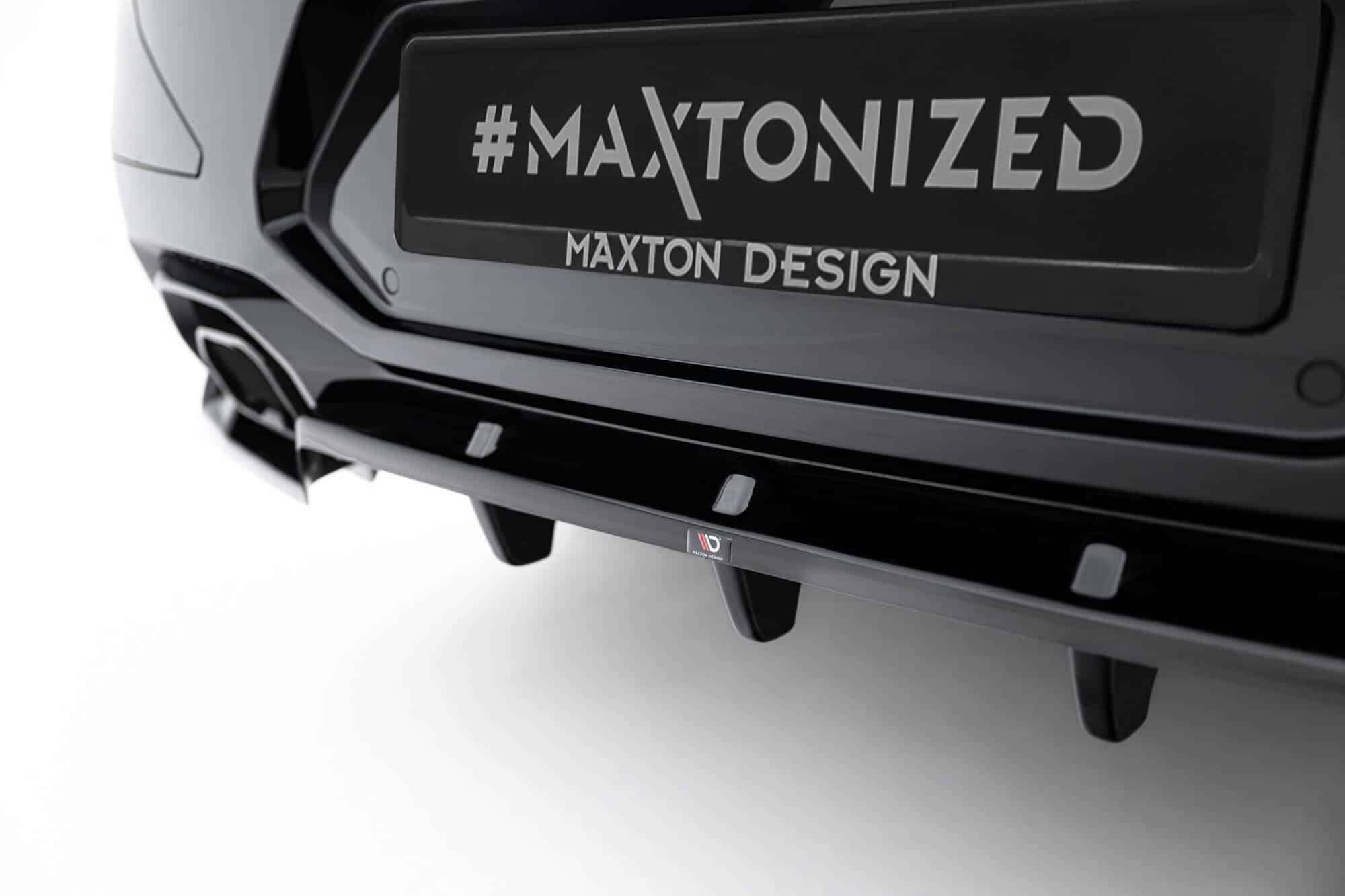MAXTON DESIGN - Spojler pod zadný nárazník V.2 vhodné pre BMW X4 M-Pack G02 Facelift, Čierny lesk – Obrázok 6