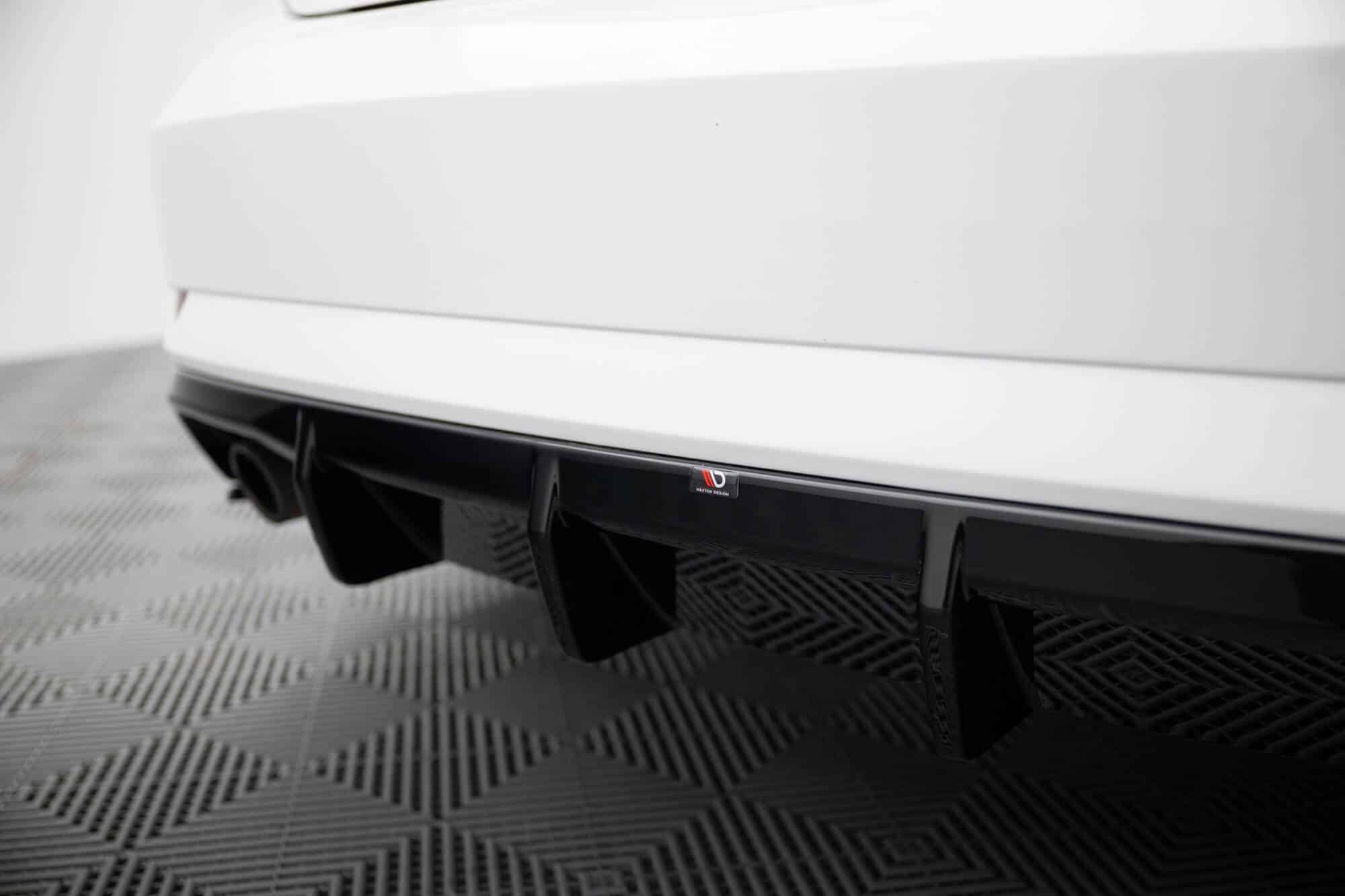 MAXTON DESIGN - Difúzor zadného nárazníka Audi A3 Sedan 8V Facelift, Čierny lesk – Obrázok 2