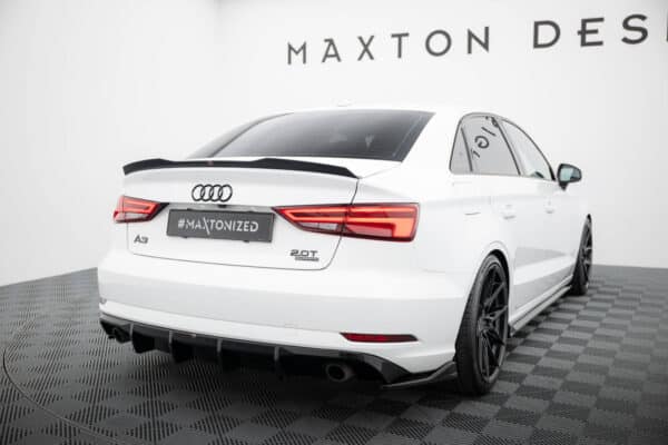 MAXTON DESIGN - Difúzor zadného nárazníka Audi A3 Sedan 8V Facelift, Čierny lesk – Obrázok 8