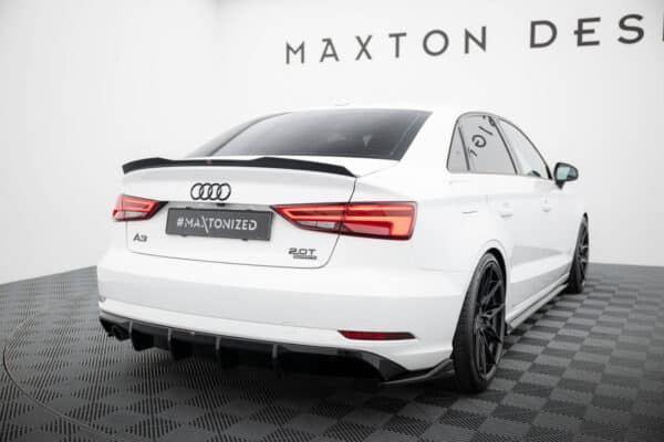 MAXTON DESIGN - Difúzor zadného nárazníka Audi A3 Sedan 8V Facelift, Čierny lesk – Obrázok 2