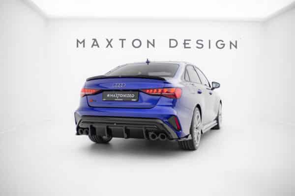 MAXTON DESIGN - Difúzor zadného nárazníka Audi S3 Sedan 8Y Facelift, Čierny lesk – Obrázok 4