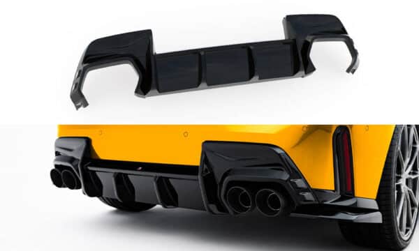 MAXTON DESIGN - Difúzor zadného nárazníka vhodné pre BMW M-Paket F70, Čierny lesk