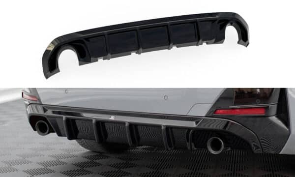 MAXTON DESIGN - Difúzor zadného nárazníka vhodné pre BMW 4 M-Pack Gran Coupe G26, Čierny lesk