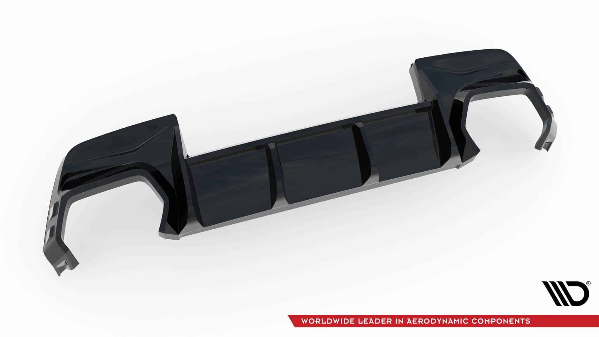 MAXTON DESIGN - Difúzor zadného nárazníka vhodné pre BMW M135i F70, Čierny lesk – Obrázok 4