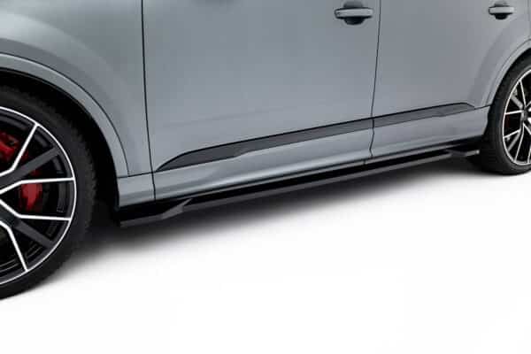MAXTON DESIGN - Lišty pod bočné prahy Audi Q7 S-Line Mk2 Facelift 2, Čierny lesk – Obrázok 6