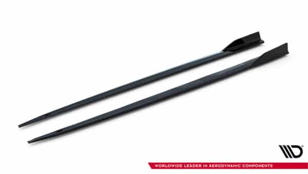 MAXTON DESIGN - Lišty pod bočné prahy Audi S5 / A5 S-Line Sportback F5,Čierny lesk – Obrázok 4