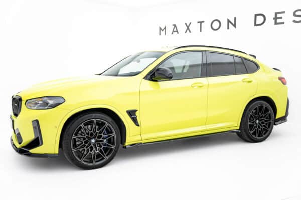MAXTON DESIGN - Lišty pod bočné prahy vhodné pre BMW X4M F98 Facelift,Čierny lesk – Obrázok 2