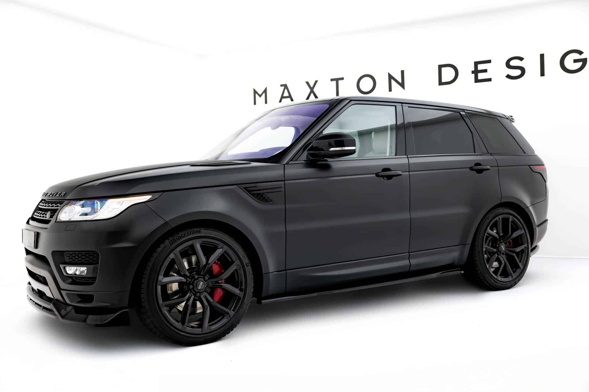 MAXTON DESIGN - Lišty pod bočné prahy Land Rover Range Rover Sport Mk2, Čierny lesk – Obrázok 5