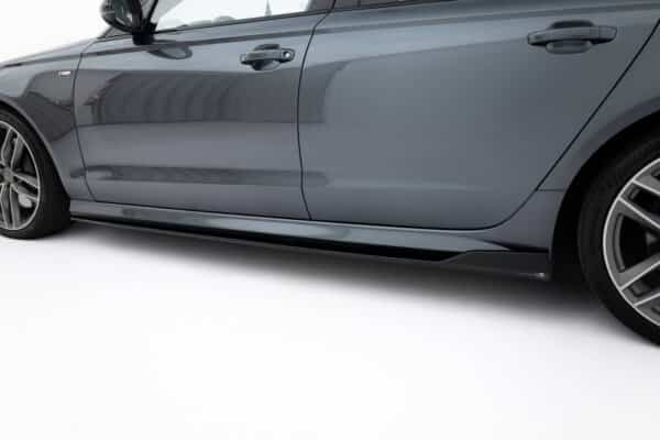 MAXTON DESIGN - Lišty pod bočné prahy V.2 Audi A6 / A6 C7 S-line/ S6 C7 Facelift,Čierny lesk – Obrázok 5