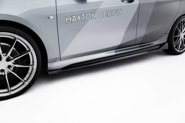 MAXTON DESIGN - Lišty pod bočné prahy V.2 vhodné pre BMW M135i/M-Paket F70 ,Čierny lesk – Obrázok 5