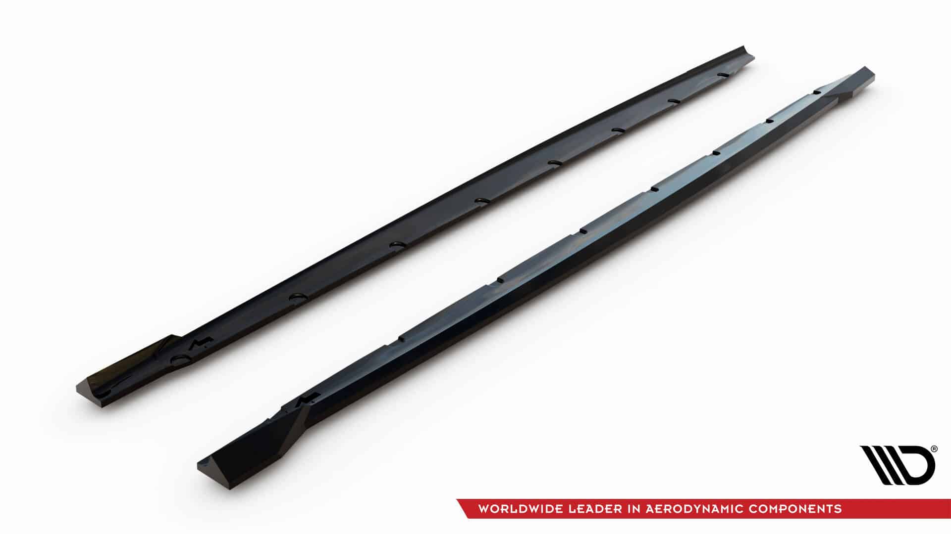 MAXTON DESIGN - Lišty pod bočné prahy V.3 BMW M135i/M-Paket F70 ,Čierny lesk – Obrázok 4
