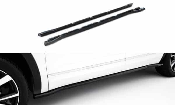 MAXTON DESIGN - Lišty pod bočné prahy Volkswagen Atlas R-Line Mk1 Facelift 2,Čierny lesk
