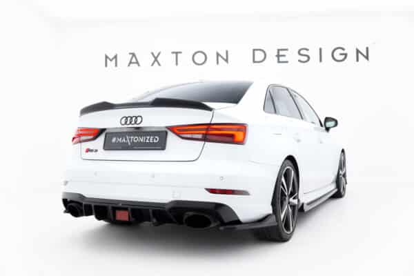 MAXTON DESIGN - Spojler kufra 3D Audi RS3 Sedan 8V / 8V Facelift, Čierny lesk – Obrázok 2