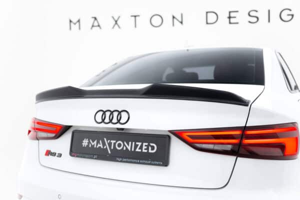 MAXTON DESIGN - Spojler kufra 3D Audi RS3 Sedan 8V / 8V Facelift, Čierny lesk – Obrázok 6