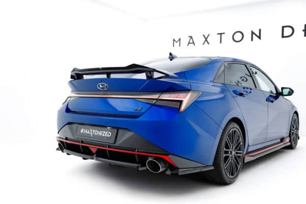 MAXTON DESIGN - Predlženie spoilera kufra  Hyundai Elantra N Mk7, Čierny lesk – Obrázok 6