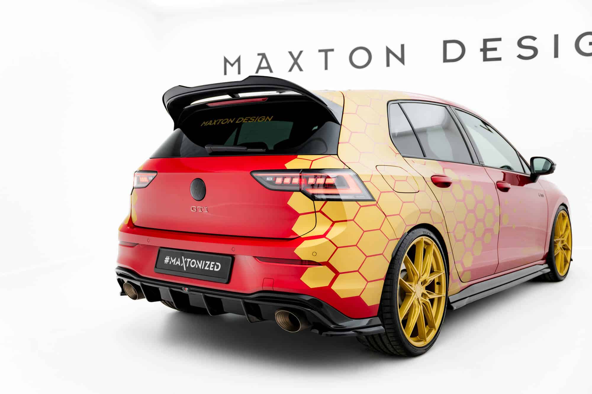 MAXTON DESIGN - Spojler kufra pre Volkswagen Golf GTI Clubsport Mk8 Facelift, Čierny lesk – Obrázok 2