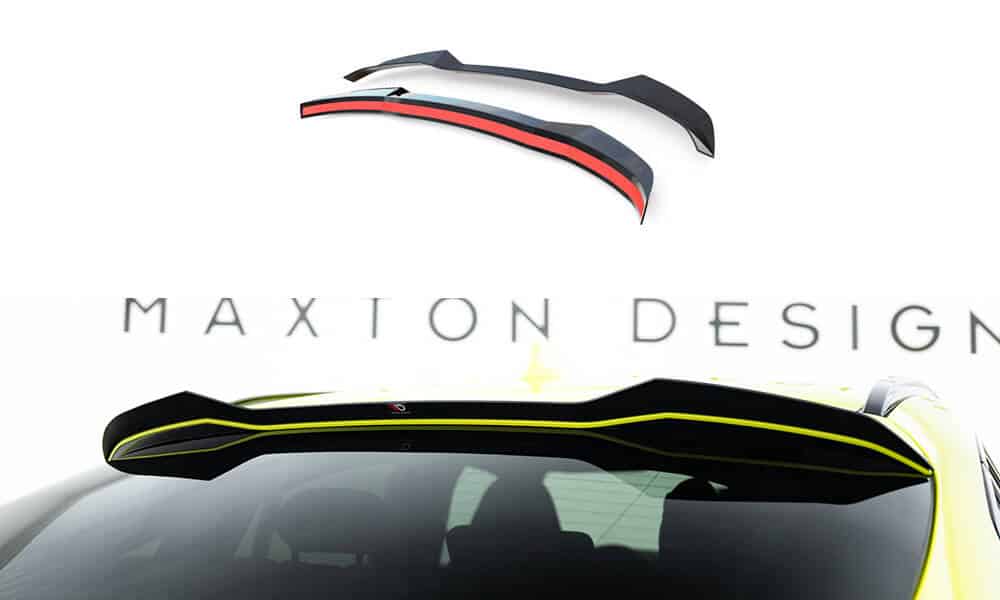 MAXTON DESIGN - Vrchný spoilera kufra Cap vhodné pre BMW X4 M F98 Facelift, Čierny lesk