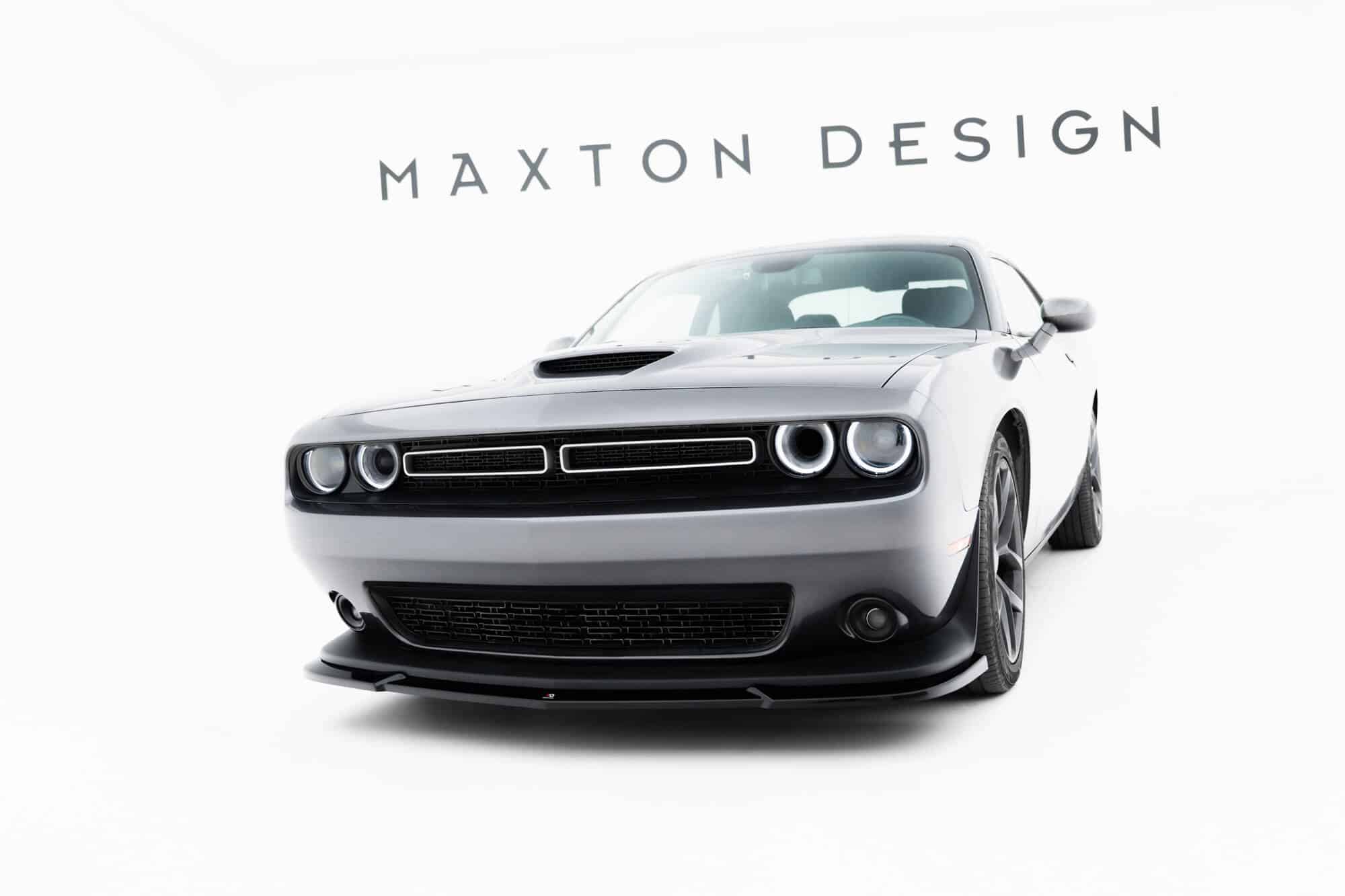 MAXTON DESIGN - Spojler pod predný nárazník Dodge Challenger GT Mk3 Facelift, Čierny lesk – Obrázok 5