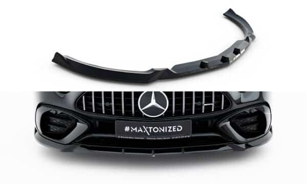 MAXTON DESIGN - Spojler pod predný nárazník Mercedes-AMG SL 63 R232, Čierny lesk