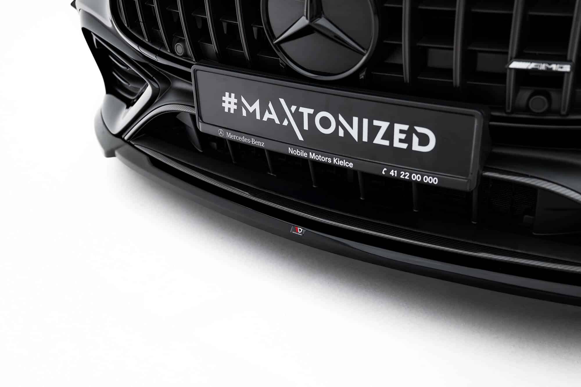 MAXTON DESIGN - Spojler pod predný nárazník V.1 Mercedes-AMG CLE 53 C236, Čierny lesk – Obrázok 6