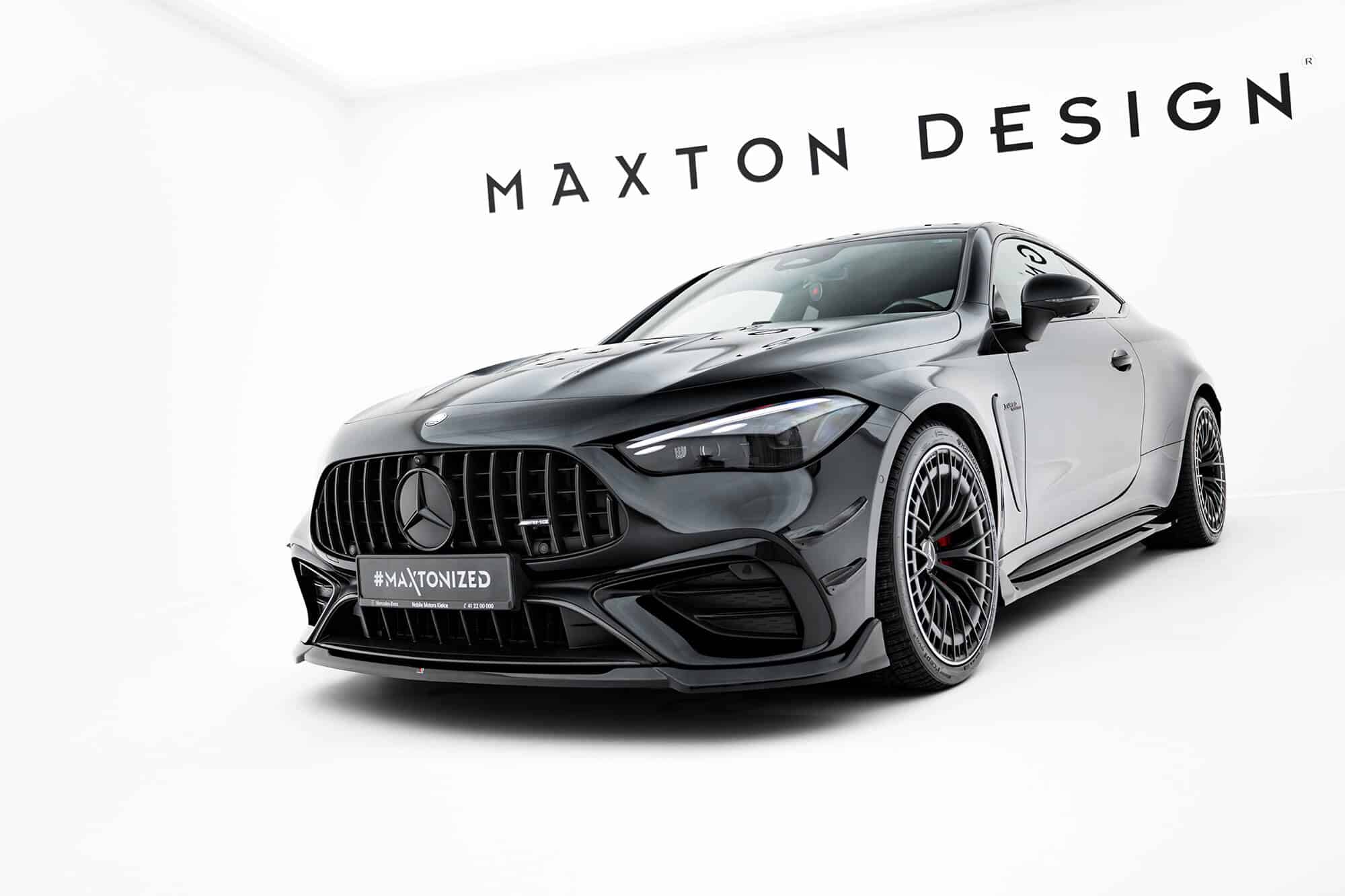 MAXTON DESIGN - Spojler pod predný nárazník V.1 Mercedes-AMG CLE 53 C236, Čierny lesk – Obrázok 5