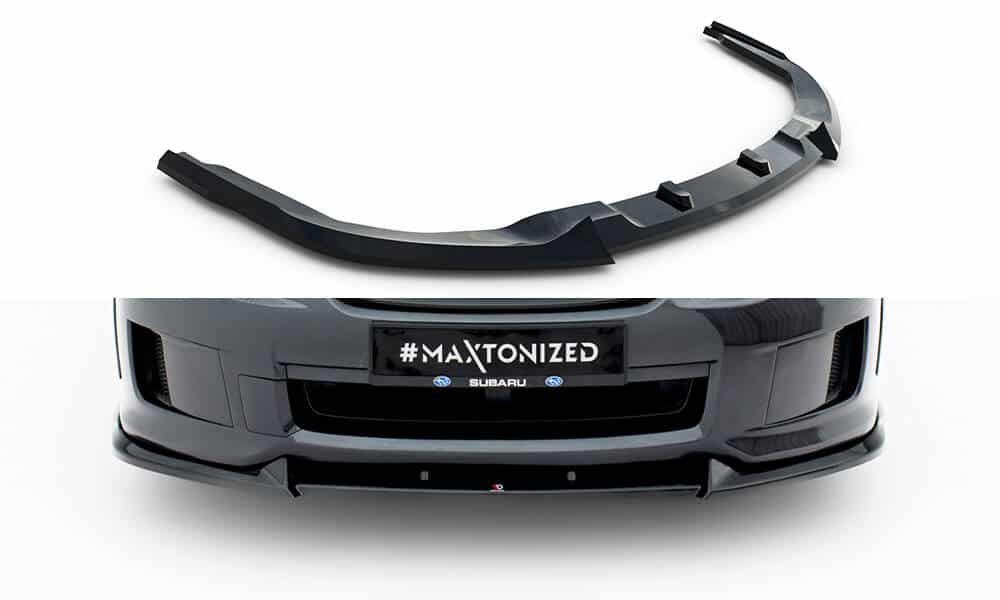 MAXTON DESIGN - Spojler pod predný nárazník V.2 Subaru Impreza WRX STI Mk3 Facelift, Čierny lesk
