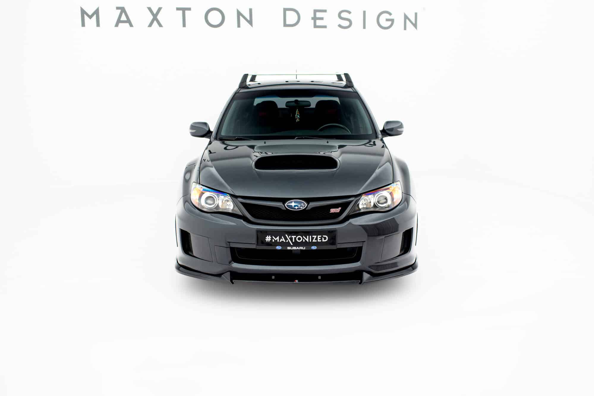 MAXTON DESIGN - Spojler pod predný nárazník V.2 Subaru Impreza WRX STI Mk3 Facelift, Čierny lesk – Obrázok 2