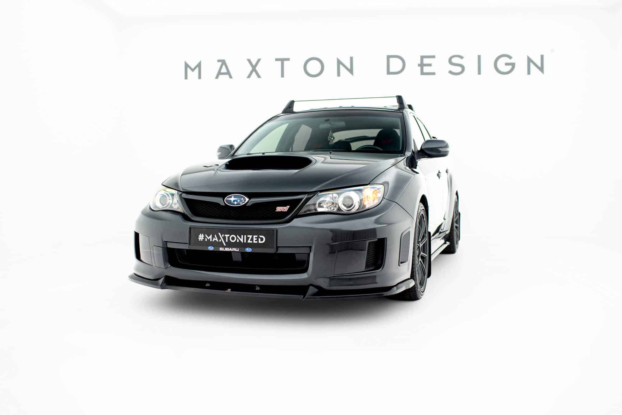 MAXTON DESIGN - Spojler pod predný nárazník V.2 Subaru Impreza WRX STI Mk3 Facelift, Čierny lesk – Obrázok 6
