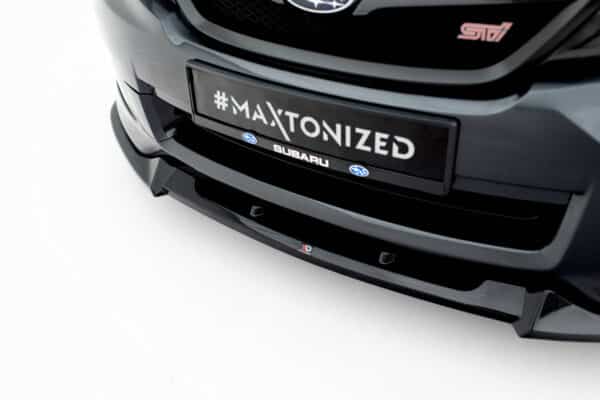 MAXTON DESIGN - Spojler pod predný nárazník V.2 Subaru Impreza WRX STI Mk3 Facelift, Čierny lesk – Obrázok 5