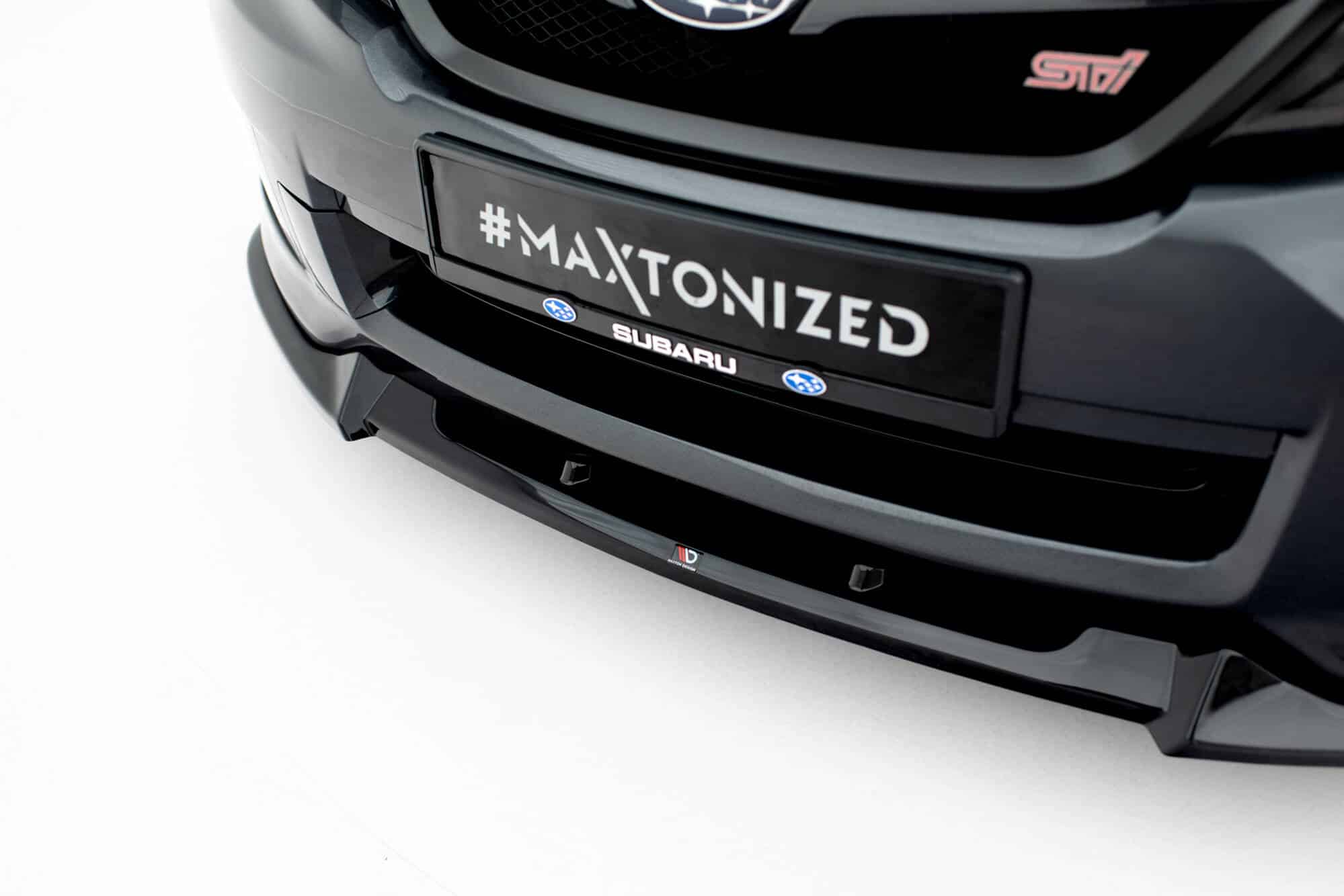 MAXTON DESIGN - Spojler pod predný nárazník V.2 Subaru Impreza WRX STI Mk3 Facelift, Čierny lesk – Obrázok 5