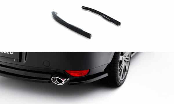 MAXTON DESIGN - Bočné spojlere pod zadný nárazník Renault Laguna Hatchback GT Mk3, Čierny lesk