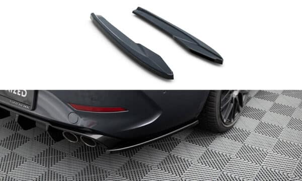 MAXTON DESIGN - Bočné spojlere zadneho nárazníka V.2 Cupra Leon ST Mk1, Čierny lesk