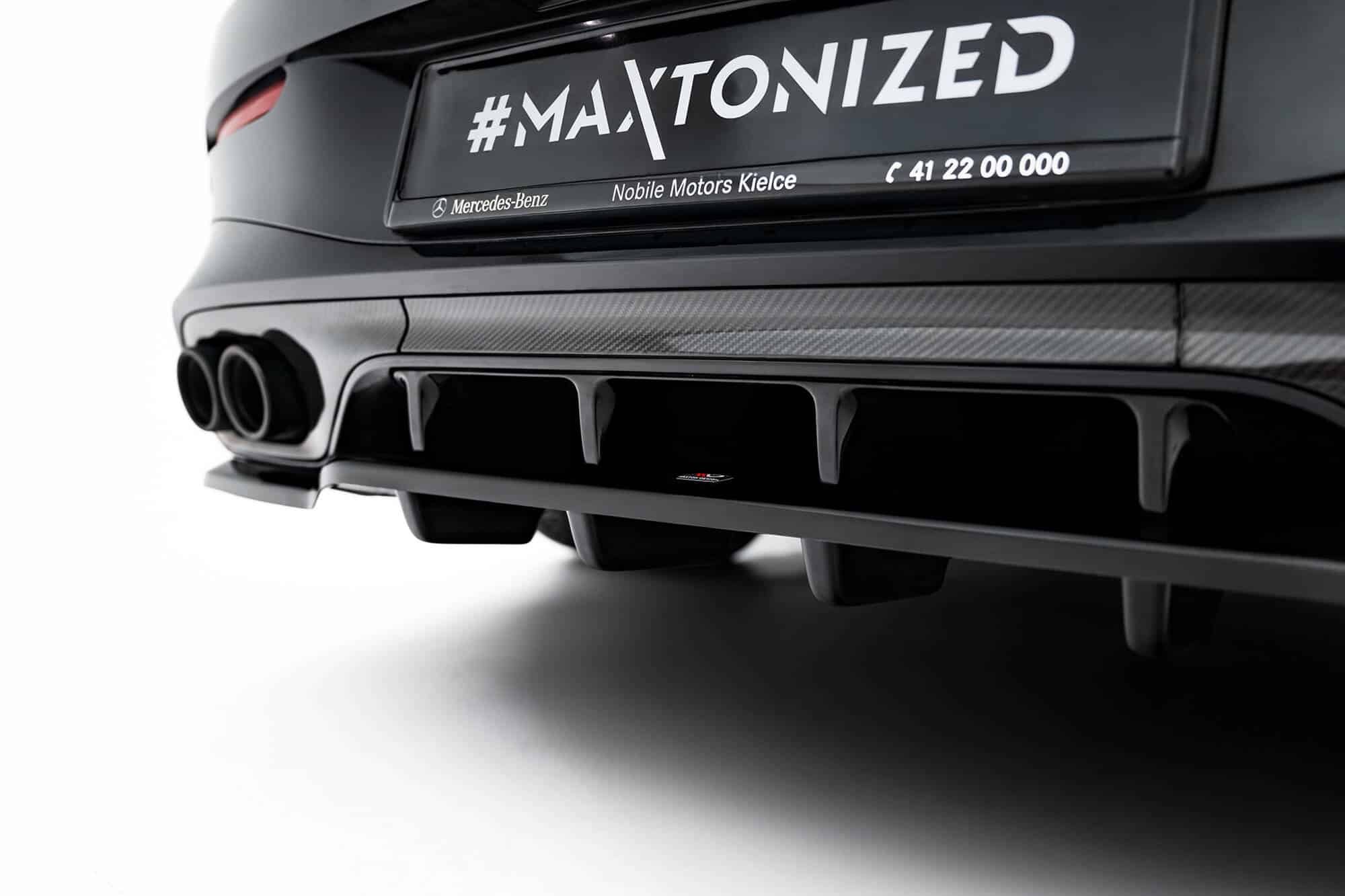 MAXTON DESIGN - Spojler pod zadný nárazník Mercedes-AMG CLE 53 C236, Čierny lesk – Obrázok 5