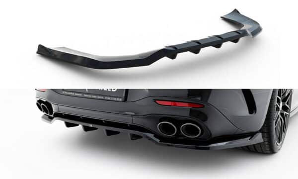 MAXTON DESIGN - Spojler pod zadný nárazník Mercedes-AMG SL 63 R232, Čierny lesk