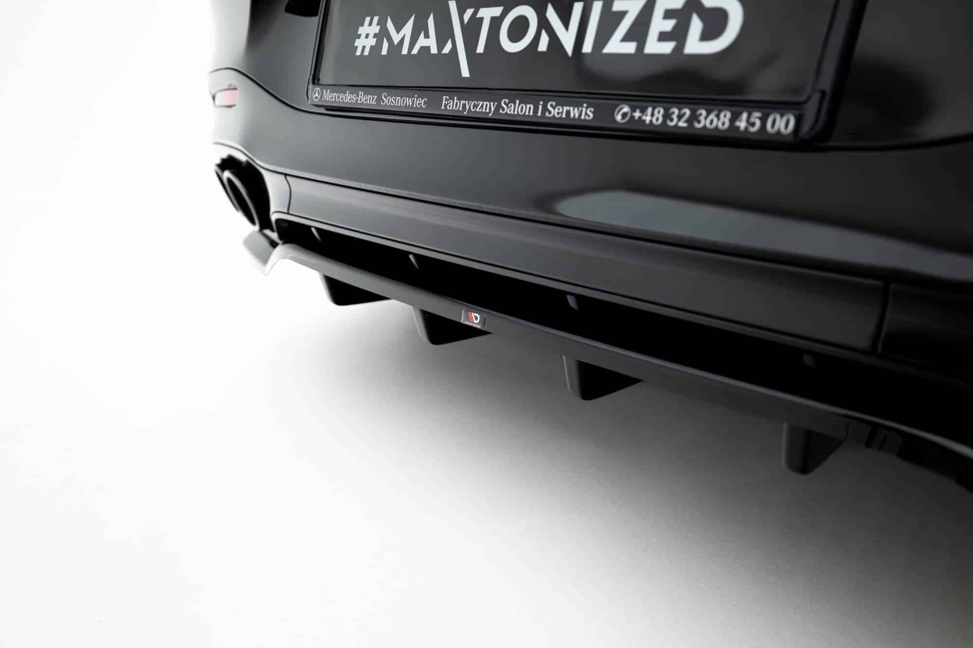 MAXTON DESIGN - Spojler pod zadný nárazník Mercedes-AMG SL 63 R232, Čierny lesk – Obrázok 6