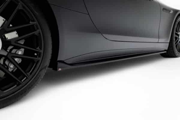 MAXTON DESIGN - Lišty pod bočné prahy Mercedes-AMG SL 63 R232, Čierny lesk – Obrázok 3