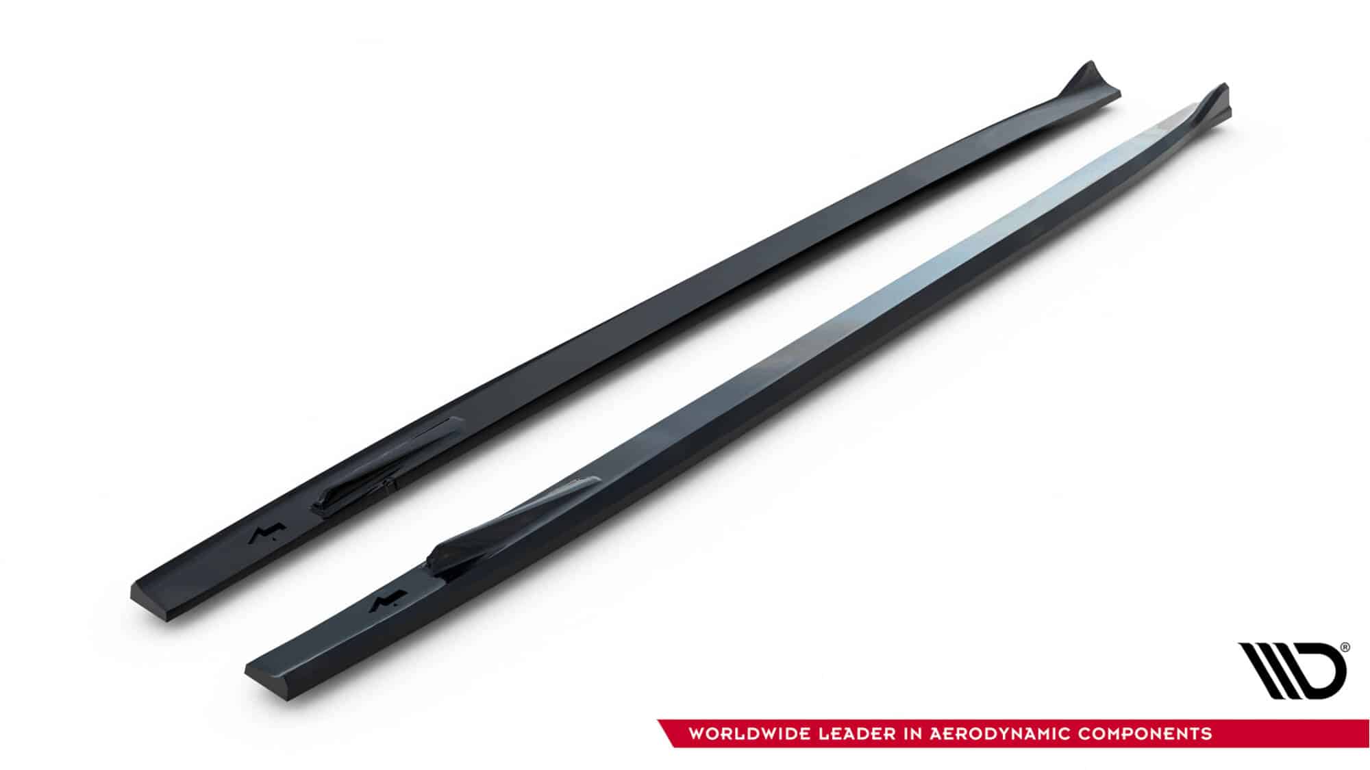 MAXTON DESIGN - Lišty pod bočné prahy Mercedes-AMG SL 63 R232, Čierny lesk – Obrázok 4
