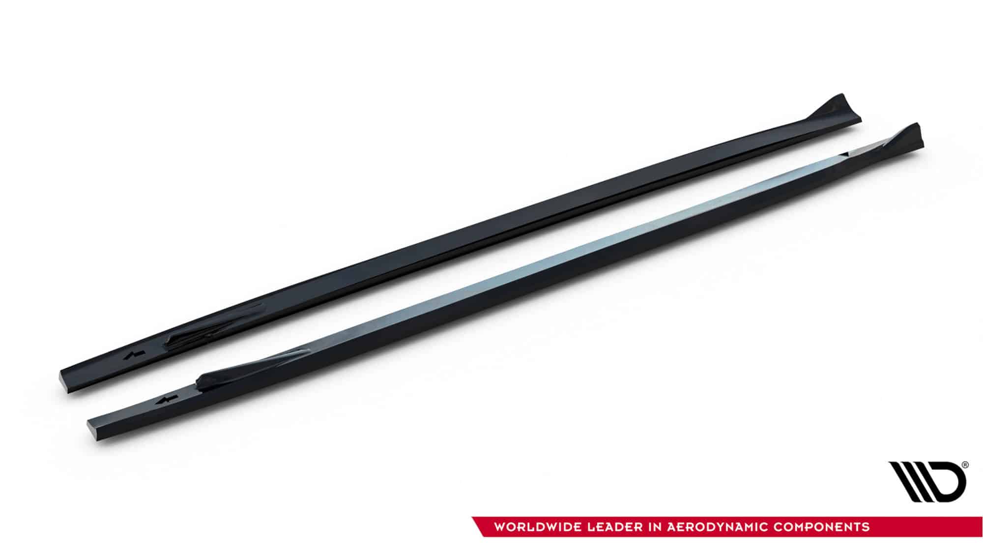 MAXTON DESIGN - Lišty pod bočné prahy Mercedes-AMG SL 63 R232, Čierny lesk – Obrázok 5