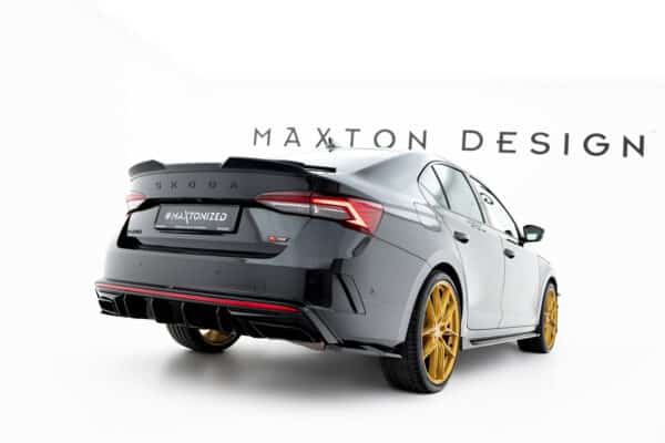 MAXTON DESIGN - Spojler kufra 3D Skoda Octavia RS Liftback MK4 / Mk4 Facelift, Čierny lesk – Obrázok 5