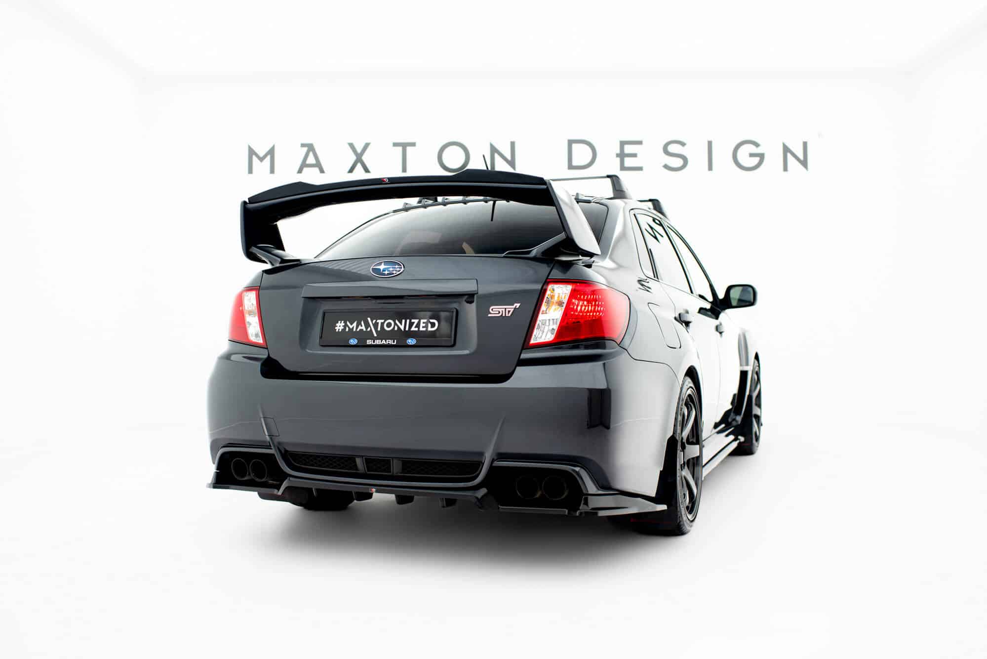 MAXTON DESIGN - Predlženie spoilera kufra Subaru Impreza WRX STI Mk3 Facelift, Čierny lesk – Obrázok 2