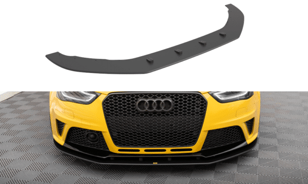 MAXTON DESIGN - Street Pro Spojler pod predný nárazník Audi RS4 B8, Čierna Matná